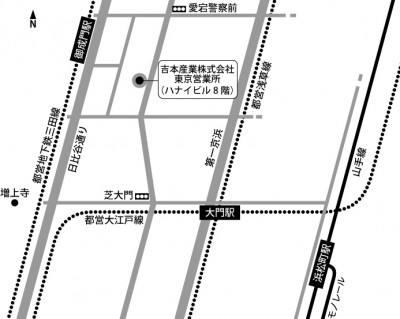東京営業所の地図